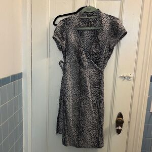 Express cheetah print wrap Dress sz 12